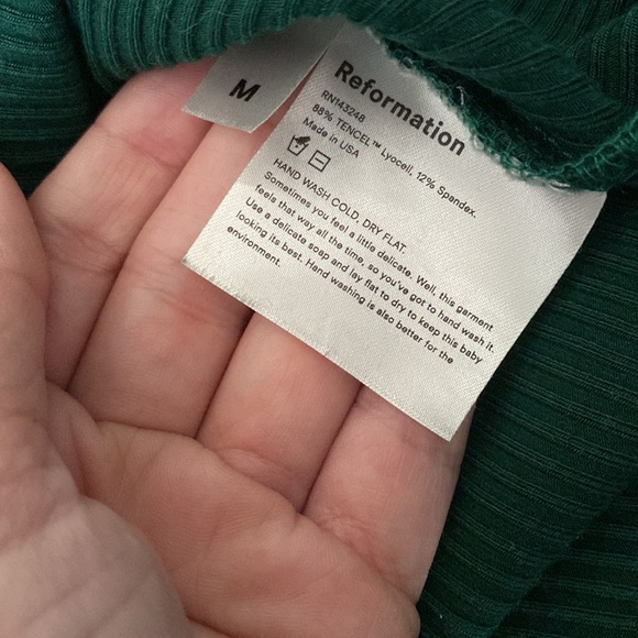 Reformation off shoulder long sleeve top - Picture 3 of 6